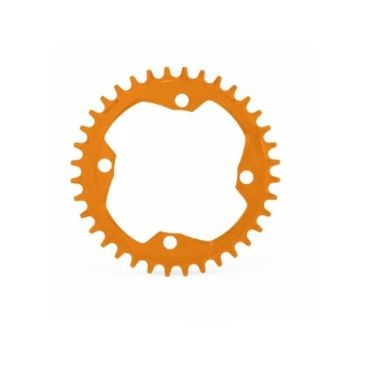 Фото Звезда велосипедная Garbaruk, передняя, 104 BCD Round 36T Orange, 5907441517119