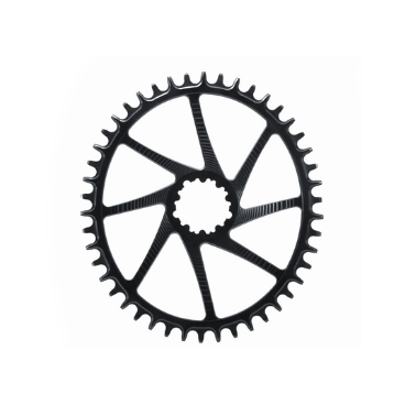 Фото Звезда велосипедная Garbaruk, передняя, SRAM GXP Road/CX Oval 48T Black, 5907441513166