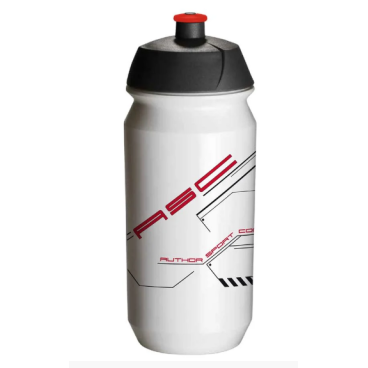 Фляга велосипедная AUTHOR AB-Tcx-Shiva X9, биопластик, 0.6 л, бело-красный, 8-14064017