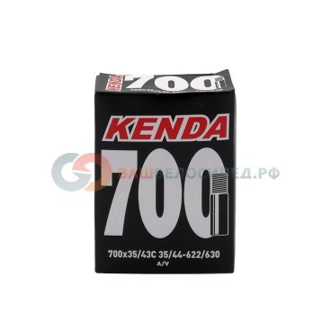 Камера велосипедная KENDA 28", 700x35/43C, a/v, для гибридов, 510348