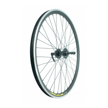Колесо велосипедное TBS, 26", заднее, обод двойной, втулка сталь, под диск 6 отверстий, с эксцентриком, ZVO20607