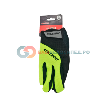 Велоперчатки ROXTER, черно-зеленые, 2019, ZTB00009-A