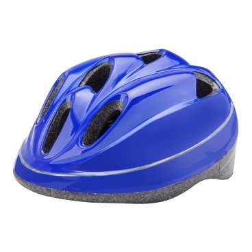 Шлем велосипедный детский Stels HB5-2, синий со светодиодами