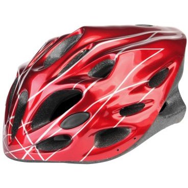 Шлем велосипедный Stels MV-21, красный, LU088826