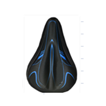 Фото Накладка гелевая на седло Vinca sport, 270*180мм, 200гр, черно/синяя, XD 05 black/blue