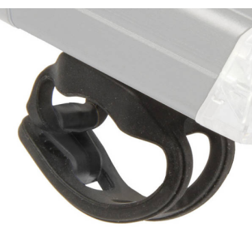 Крепление для велосипедных фар Apollon 20 USB, для фар 220421/221092, 22,2 - 35 mm, черный, 223551