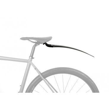 Крыло велосипедное AUTHOR X-Flap Seat, заднее, пластик, 26"-27,5, длина 460мм, быстросъемное, черный, 8-16150535