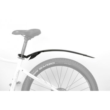 Крыло велосипедное AUTHOR X-Shield, пластик, 26-29', заднее,  быстросъемное крепление, черное, 8-16150540