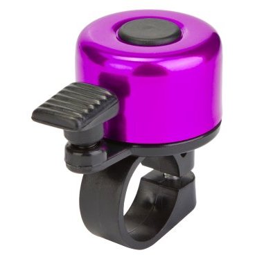 Звонок велосипедный STELS 11A-04, алюминий/пластик, чёрно-пурпурный, 210094