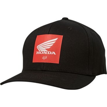 Фото Бейсболка велосипедная FOX Honda Flexfit Hat Black, 2020, 26028-001