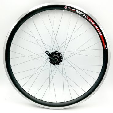 Колесо велосипедное 28" заднее, обод двойной алюминиевый, с эксцентриком, под кассету 8-10 скоростей, цвет черная, ZXX18