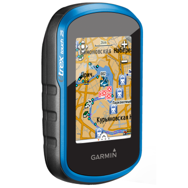 Велосипедный навигатор Garmin eTrex Touch 25 GPS/GLONASS, RUSSIA, черный-синий, 010-01325-03