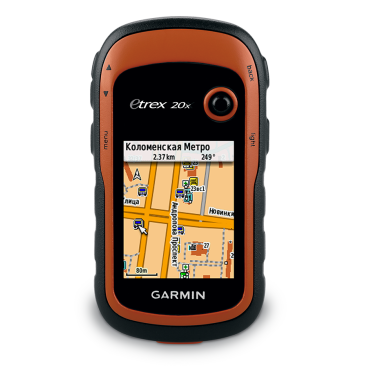 Фото Велосипедный навигатор Garmin eTrex 20x GPS, GLONASS Russia, черный-оранжевый, 010-01508-01