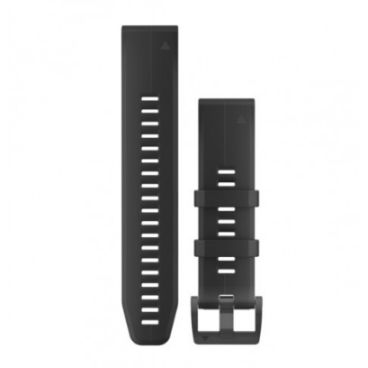 Ремешок сменный Garmin, для Fenix Plus, 22mm, QuickFit, Silicone, Black, 010-12740-00