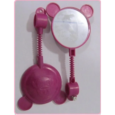 Зеркало заднего вида TBS Мишка KIDS, детское, пластик, розовый, УТ-00018933
