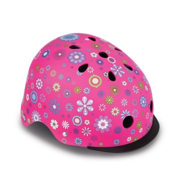 Шлем велосипедный Globber ELITE LIGHTS, детский, розовый, 507-110