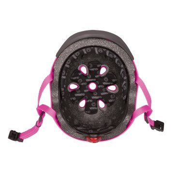 Шлем велосипедный Globber ELITE LIGHTS, детский, розовый, 507-110