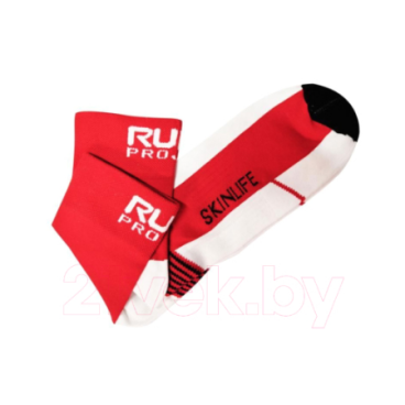 Носки велосипедные Rudy Project SKINLIFE TEKNOELASTIC, White/Red, RU430373