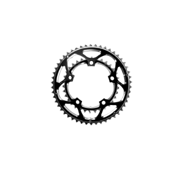 Фото Звезда велосипедная передняя SunRace CRRX0 53T. ALLOY BLACK, BCD 130, CRRX0.53-HP