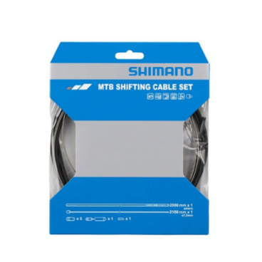 Трос+оплетка Shimano SP41, для заднего переключателя, оплетка 2000мм черный, трос 1.2X2100мм, Y01V98112