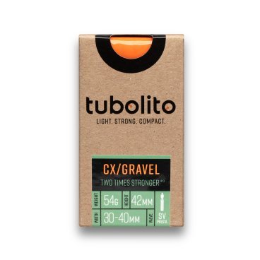Фото Камера велосипедная Tubolito Tubo-CX/Gravel-SV42, легкая камера, вес 54 г, для грэвела, 33000050