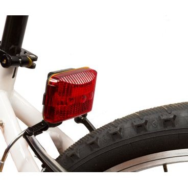 Фонарь велосипедный задний SOLO, 3 диода, в упаковке, устанавливается под V-brake, SL-903