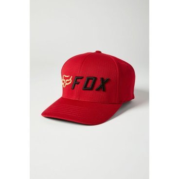 Фото Бейсболка велосипедная Fox Apex Flexfit Hat, RED/BLACK, 2021, 26044-055