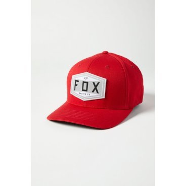 Бейсболка велосипедная Fox Emblem Flexfit Hat, chili, 2021, 27096-555-L/XL