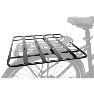 Расширитель велосипедный для багажника M-WAVE Racky Baseplate, алюминий, 40x40 см, черный, 5-449902