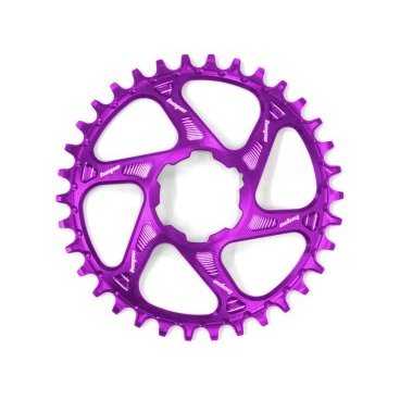 Фото Звезда велосипедная HOPE, для системы с прямым монтажом, 34 Т (узкий/широкий), с офсетом 3 мм, фиолетовый, RR34BHCSPPU