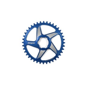 Фото Звезда велосипедная HOPE Spiderless RX Chainring, для системы с прямым монтажом, 38 T (узкий/широкий), синий, RR38RXSPB