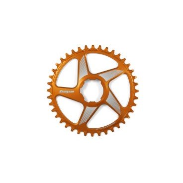 Фото Звезда велосипедная HOPE Spiderless RX Chainring, для системы с прямым монтажом, 38T (Narrow/wide), оранжевый, RR38RXSPC