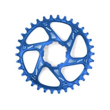 Звезда велосипедная HOPE, для системы  с прямым монтажом, 26 Т, профиль узкий/широкий, офсет 3 мм, синий, RR26BHCSPB