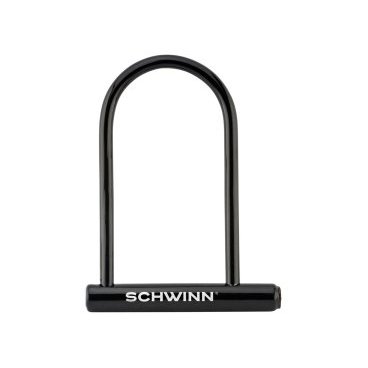 Фото Замок велосипедный SCHWINN Basic U-Lock, U-образный, на ключе, чёрный, SW77693A-3