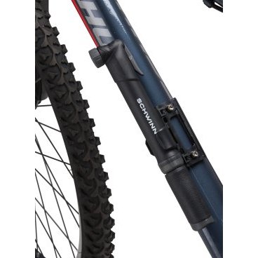 Насос велосипедный SCHWINN Frame Pump, ручной, пластиковый, Schrader и Presta, чёрный, SW78915-5