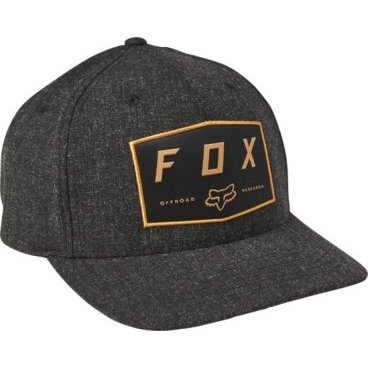 Фото Бейсболка велосипедная Fox Badge Flexfit Hat, черный, 28505-001-S/M