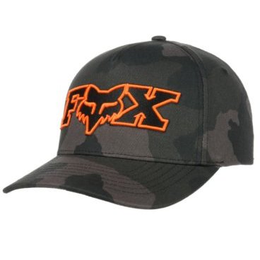 Фото Бейсболка велосипедная Fox Ellipsoid Flexfit Hat, black camo, 24421-247-L/XL
