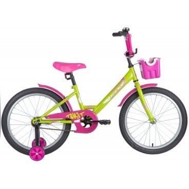 Детский велосипед NOVATRACK TWIST с корзинкой 20" 2020