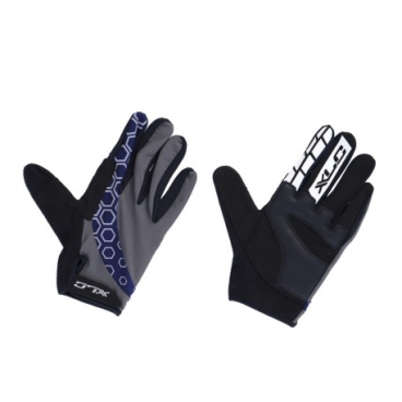 Фото Велоперчатки XLC Full finger glove Enduro blue/grey, 2500148021