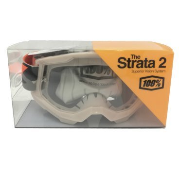 Веломаска 100% Strata 2 Goggle Kombat / Clear Lens, 50421-101-10