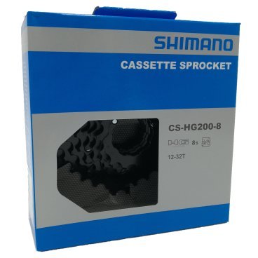 Кассета Shimano CS-HG200, 8 скоростей, набор звезд 12-32, ECSHG2008232T