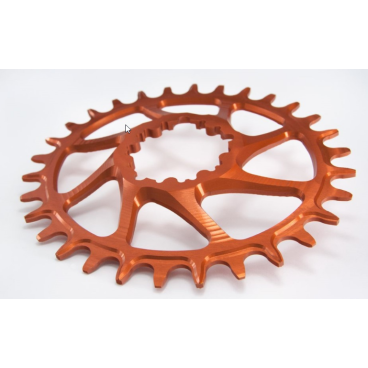 Фото Звезда передняя велосипедная Garbaruk SRAM GXP Round (BOOST), 32T, Оранжевый, 5907441528801