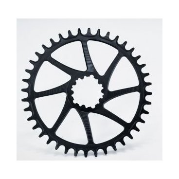 Звезда передняя велосипедная Garbaruk SRAM GXP Road/CX Round, 46T, черный, 5907441529471