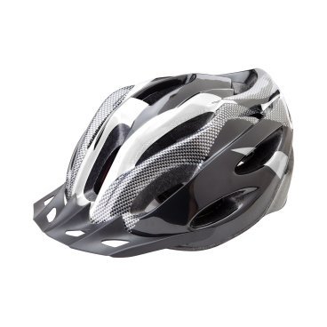 Шлем велосипедный Stels FSD-HL021, out-mold, чёрно-белый, 600125