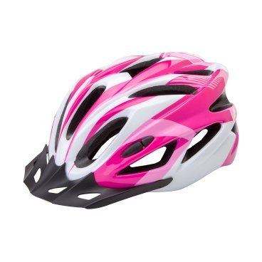 Фото Шлем велосипедный Stels FSD-HL022, in-mold, бело-розовый, 600131
