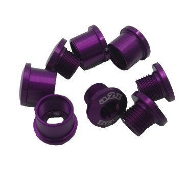 Фото Набор бонок A2Z, 8шт (бонки 4 штуки, болта 4 штуки), алюминий 7075-T6, фиолетовый, CB-4-10