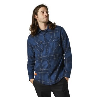 Рубашка Fox Traildust 2.0 Flannel, Dark Indigo, 2021, 28857-203