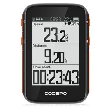 Велокомпьютер CooSpo BC200 GPS, BLE5.0, ANT+, 2,4", IPX7, BC200