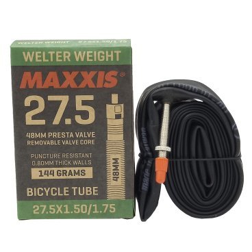 Фото Камера велосипедная Maxxis Welter Weight 27.5x1.50/1.75 0.8 мм, вело ниппель 48 мм, IB75081400