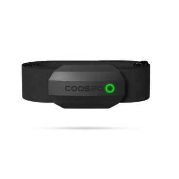 Датчик пульса нагрудный CooSpo H808S, ANT+, BLE4.0, LED, черный, H808S-B